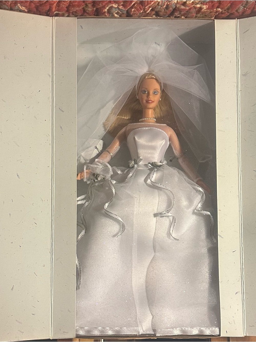 Bridal Fashion Doll in White Wedding Gown - Home Party Supplies
